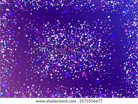 Iridescent Burst. Festive Effect. Pink Glare Paper. Cristal Design. Falling Dust. Laser Surprise Cristals. Neon Confetti. Happy Concept. Purple Iridescent Burst