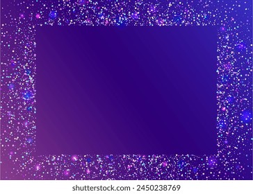 Iridescent Burst. Laser Colourful Illustration. Purple Disco Glitter. Digital Design. Falling Ribbon. Unicorn Effect. 3d Pattern. Hologram Background. Blue Iridescent Burst