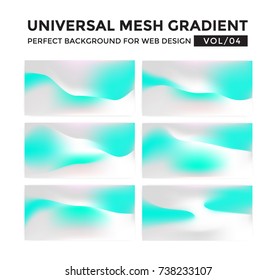 Iridescent colored universal mesh gradient. Perfect background for your web design