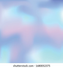 Iridescent Design In Pastel Hues. Holographic, Pearlescent Paper Texture. Hologram Abstract Vector Background