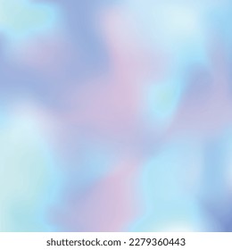 Iridescent design in pastel hues. Holographic, pearlescent paper texture. Hologram abstract vector background