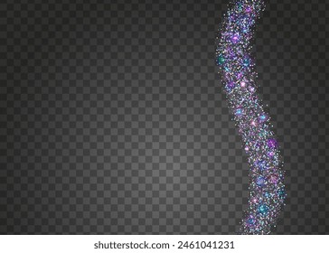 Iridescent Effect. 3d Colourful Backdrop. Cristal Dust. Happy Pattern. Carnaval Burst. Modern Design. Festive Confetti. Purple Glare Glitter. Pink Iridescent Effect