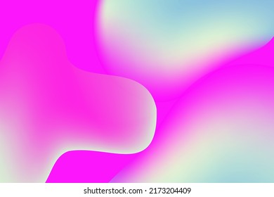 Iridescent flowing gradient background.Unfocussed holograph liquid luxury texture.Modern vector template for brochure, leaflet, flyer, cover.
