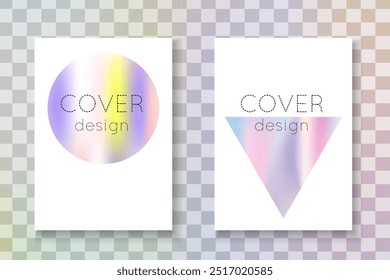 Iridescent Foil. Chrome Screen. Pink Neon Flyer. Business 90s Brochure. Gradient Poster. Minimalist Fluid. Vintage Banner. Purple Iridescent Foil
