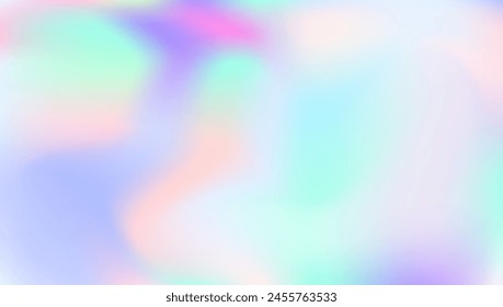 Iridescent Gradient. Abstract Texture. Blur Shapes. Violet Metal Texture. Hipster Flyer. Shiny Gasoline Brochure. Graphic Fluid. Holographic Background. Blue Iridescent Gradient