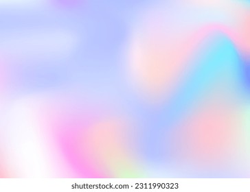 Iridescent Gradient. Abstract Texture. Rainbow Flyer. Girlie Card. Holographic Background. Violet Blur Background. Pop Pattern. Soft Geometry Brochure. Purple Iridescent Gradient