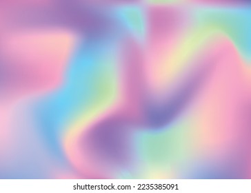 Unberührter Geist. blauer Neonhintergrund. Modelight. Holografischer Hintergrund. Hologram Texture. unscharfe futuristische Vorlage. Metallkarte. Metallkonzept rosafarbene glänzende Farbe