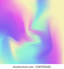 Iridescent Gradient. Blue Shiny Texture. Pearlescent Background. Soft Glitter. Abstract Texture. Retro Minimalist Template. Minimal Light. Graphic Cover. Purple Iridescent Gradient
