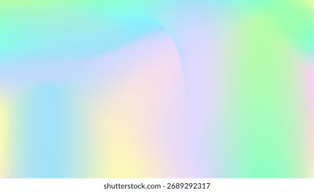 Irisierender Farbverlauf. Hippie-Metall-Hintergrund. Hologramm Textur. Pop Benzin Hintergrund. Holografischer Hintergrund. Leuchtender Flyer. Vintage Fluid. Neonformen. rosafarbener irisierender Farbverlauf
