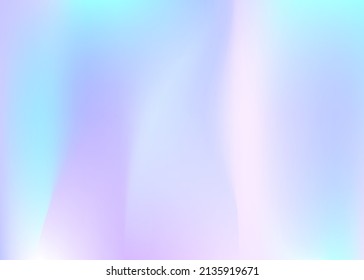 Iridescent Gradient. Hologram Background. Soft Geometric Brochure. Holographic Background. Girlie Foil. Retro Image. Purple Pop Texture. Trendy Cover. Violet Iridescent Gradient