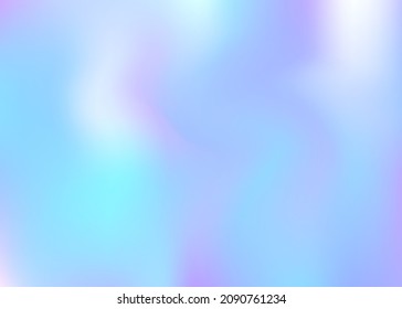 Iridescent Gradient. Hologram Background. Violet Retro Texture. Abstract Background. Soft Minimalist Template. Blur Design. Minimal Fluid. Liquid Foil. Purple Iridescent Gradient