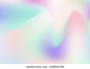 Gradiente irlandés. Textura del Holograma. Fondo de desenfoque azul. Efecto metalúrgico. Tarjeta Pastel. Papel Cosmos. Invitación Geométrica suave. Antecedentes abstractos. Gradiente irlandés rosado
