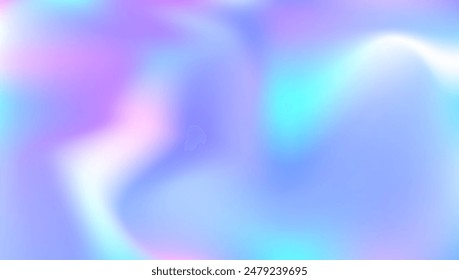 Iridescent Gradient. Holographic Background. Pink Blur Texture. Vibrant Cover. Retro Futuristic Brochure. Metal Concept. Trendy Mesh. Abstract Texture. Purple Iridescent Gradient