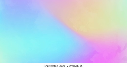 Iridescent Gradient. Metal Shapes. Hologram Texture. Pearlescent Texture. Vibrant Foil. Plastic Flyer. Shiny Creative Template. Pink Neon Background. Blue Iridescent Gradient