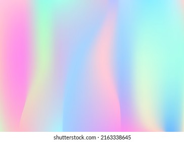 Iridescent Gradient. Neon Effect. Abstract Background. Shiny Creative Illustration. Pearlescent Texture. Pink Metal Background. Trendy Foil. Hipster Flyer. Violet Iridescent Gradient