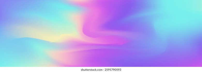 Iridescent Gradient. Pearlescent Background. Violet Soft Texture. Metal Multicolor Backdrop. Cosmos Light. Plastic Cover. Hologram Texture. Pop Concept. Pink Iridescent Gradient
