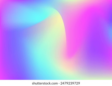 Iridescent Gradient. Pearlescent Texture. Rainbow Paper. Purple Blur Background. Bright Cover. Metal Multicolor Brochure. Neon Glitch. Hologram Texture. Violet Iridescent Gradient