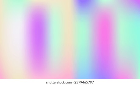 Iridescent Gradient. Plastic Card. Blue Metal Texture. Pearlescent Background. Soft Glitter. Abstract Texture. Trendy Fluid. Blur Geometry Brochure. Violet Iridescent Gradient