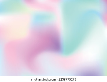 Iridescent Gradient. Purple Blur Background. Unicorn Foil. Plastic Mesh. Hologram Texture. Soft Multicolor Template. Shiny Effect. Abstract Texture. Blue Iridescent Gradient