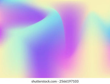 Iridescent Gradient. Shiny Effect. Abstract Texture. Violet Pop Background. Kawaii Foil. Hologram Texture. Pastel Card. Metal Holography Template. Pink Iridescent Gradient