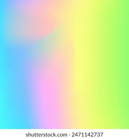 Iridescent Gradient. Shiny Glitch. Rainbow Light. Hippie Soft Texture. Pop Creative Illustration. Holographic Texture. Neon Cover. Pearlescent Background. Pink Iridescent Gradient