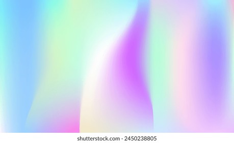 Iridescent Gradient. Shiny Spectrum Backdrop. Fashion Fluid. Holographic Background. Bright Mesh. Blur Vector. Blue Metal Background. Hologram Texture. Pink Iridescent Gradient