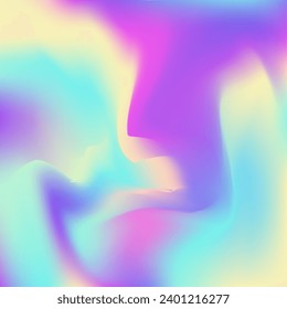 Iridescent Gradient. Soft Minimalist Brochure. Metal Design. Retro Light. Holographic Texture. Abstract Background. Girlie Fluid. Pink Pop Texture. Violet Iridescent Gradient