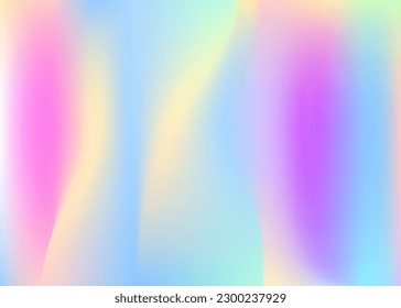 Iridescent Gradient. Soft Multicolor Invitation. Retro Glitter. Chrome Fluid. Kawaii Light. Blue Neon Texture. Hologram Background. Pearlescent Texture. Violet Iridescent Gradient