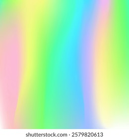 Iridescent Gradient. Tie Dye Blur Background. Fantasy Foil. Holographic Texture. Abstract Background. Metal Light. Shiny Shapes. Soft Minimalist Invitation. Blue Iridescent Gradient