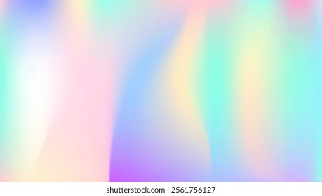 Iridescent Gradient. Trendy Light. Pop Creative Template. Modern Mesh. Pink Soft Texture. Metal Banner. Hologram Texture. Abstract Background. Blue Iridescent Gradient