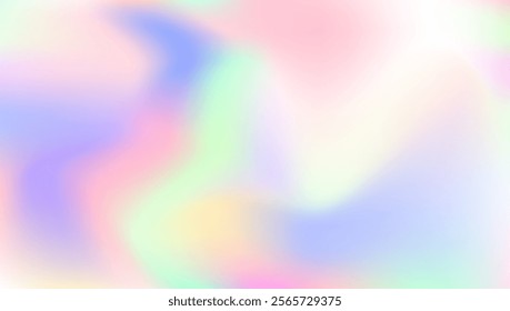 Iridescent Gradient. Vibrant Cover. Metal Poster. Neon Gasoline Template. Digital Flyer. Abstract Background. Pink Soft Texture. Holographic Background. Blue Iridescent Gradient