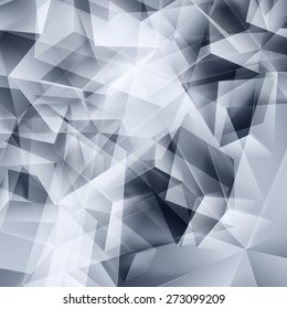Iridescent gray background seamless pattern of polygonal