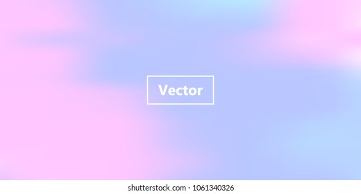 Iridescent holographic background. Foil rainbow texture. Abstract soft pastel colors backdrop. Trendy creative vector cosmic gradient. Vibrant print illustration. Creative neon template for banner.