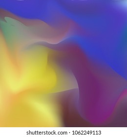 Iridescent holographic background. Foil rainbow texture. Abstract soft pastel colors backdrop. Trendy creative vector cosmic gradient. Vibrant print illustration. Creative neon template for banner.