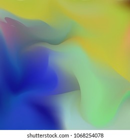 Iridescent holographic background. Foil rainbow texture. Abstract soft pastel colors backdrop. Trendy creative vector cosmic gradient. Vibrant print illustration. Creative neon template for banner.