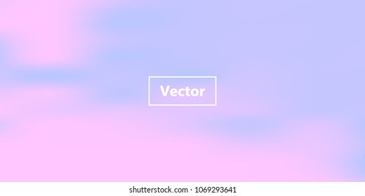 Iridescent holographic background. Foil rainbow texture. Abstract soft pastel colors backdrop. Trendy creative vector cosmic gradient. Vibrant print illustration. Creative neon template for banner.