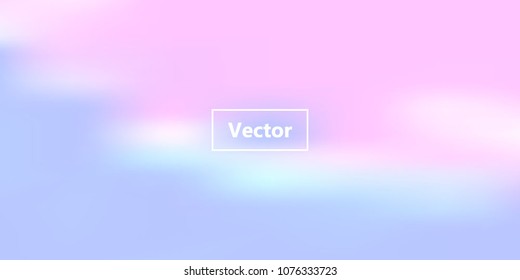 Iridescent holographic background. Foil rainbow texture. Abstract soft pastel colors backdrop. Trendy creative vector cosmic gradient. Vibrant print illustration. Creative neon template for banner.