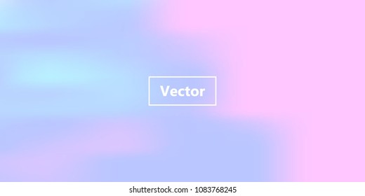 Iridescent holographic background. Foil rainbow texture. Abstract soft pastel colors backdrop. Trendy creative vector cosmic gradient. Vibrant print illustration. Creative neon template for banner.
