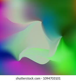 Iridescent holographic background. Foil rainbow texture. Abstract soft pastel colors backdrop. Trendy creative vector cosmic gradient. Vibrant print illustration. Creative neon template for banner.