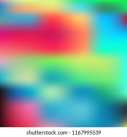 Iridescent holographic background. Foil rainbow texture. Abstract soft pastel colors backdrop. Trendy creative vector cosmic gradient. Vibrant print illustration. Creative neon template for banner.