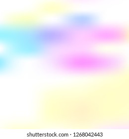 Iridescent holographic background. Foil rainbow texture. Abstract soft pastel colors backdrop. Trendy creative vector cosmic gradient. Vibrant print illustration. Creative neon template for banner.
