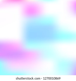 Iridescent holographic background. Foil rainbow texture. Abstract soft pastel colors backdrop. Trendy creative vector cosmic gradient. Vibrant print illustration. Creative neon template for banner.