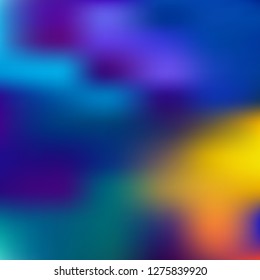 Iridescent holographic background. Foil rainbow texture. Abstract soft pastel colors backdrop. Trendy creative vector cosmic gradient. Vibrant print illustration. Creative neon template for banner.