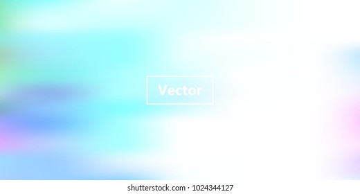 Iridescent holographic background. Spring rainbow texture. Abstract soft pastel colors backdrop. Trendy creative vector cosmic gradient. Vibrant print illustration. Creative neon template for banner.