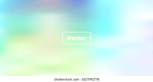 Iridescent holographic background. Spring rainbow texture. Abstract soft pastel colors backdrop. Trendy creative vector cosmic gradient. Vibrant print illustration. Creative neon template for banner.