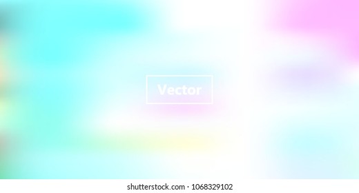 Iridescent holographic background. Spring rainbow texture. Abstract soft pastel colors backdrop. Trendy creative vector cosmic gradient. Vibrant print illustration. Creative neon template for banner.