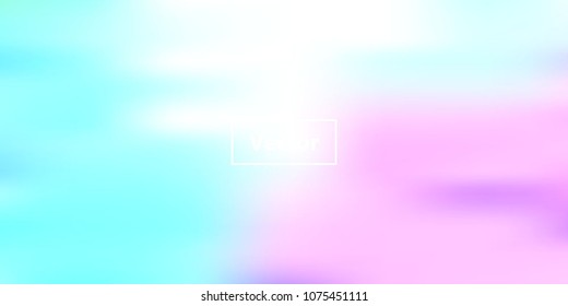 Iridescent holographic background. Spring rainbow texture. Abstract soft pastel colors backdrop. Trendy creative vector cosmic gradient. Vibrant print illustration. Creative neon template for banner.