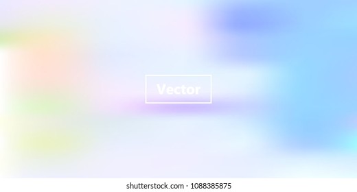 Iridescent holographic background. Spring rainbow texture. Abstract soft pastel colors backdrop. Trendy creative vector cosmic gradient. Vibrant print illustration. Creative neon template for banner.