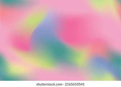 Iridescent Holographic Gradient Tileable Background. Dynamic Vivid Liquid Repeat Texture. Abstract Neon Blur Seamless Backdrop In The Rainbow Color Mix