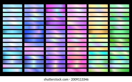 Iridescent Holographic Unicorn Gradient Collection Every Stock Vector ...